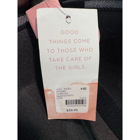 Cacique Black Strapless Plunge Bra 44B NWT Multi-Way Comfort Bliss - Picture 3 of 11